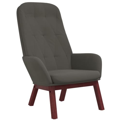 SDWEHBJ Relaxsessel, Gepolsterter Stuhl, Einzelsofa, Clubsessel, Fernsehsessel für Wohnzimmer, Schlafzimmer, Empfangsbereich, 70 x 77 x 98 cm Dunkelgrau Samt SDWEHBJ Relaxsessel, Gepolsterter Stuhl, Einzelsofa, Clubsessel, Fernsehsessel für Wohnzimmer, Schlafzimmer, Empfangsbereich, 70 x 77 x 98 cm Dunkelgrau Samt von SDWEHBJ