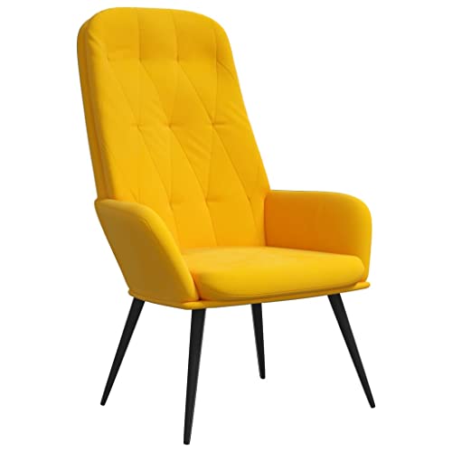 SDWEHBJ Relaxsessel, Gepolsterter Stuhl, Einzelsofa, Clubsessel, Fernsehsessel für Wohnzimmer, Schlafzimmer, Empfangsbereich, 70 x 77 x 98 cm Senfgelb Samt SDWEHBJ Relaxsessel, Gepolsterter Stuhl, Einzelsofa, Clubsessel, Fernsehsessel für Wohnzimmer, Schlafzimmer, Empfangsbereich, 70 x 77 x 98 cm Senfgelb Samt von SDWEHBJ