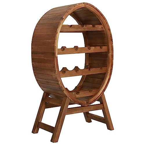 SDWEHBJ Weinregal für 13 Flaschen, klein Flaschenregal, Weinständer mit 4 Ebenen, Getränkeregal Für Küche, Bar, Esszimmer, 50 x 30 x 90 cm Akazienholz Massiv von SDWEHBJ