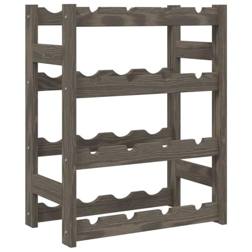 SDWEHBJ Weinregal für 16 Flaschen, klein Flaschenregal, Weinständer mit 4 Ebenen, Getränkeregal für Küche, Bar, Esszimmer, 43x25x54 cm Grau Massivholz Kiefer SDWEHBJ Weinregal für 16 Flaschen, klein Flaschenregal, Weinständer mit 4 Ebenen, Getränkeregal für Küche, Bar, Esszimmer, 43x25x54 cm Grau Massivholz Kiefer von SDWEHBJ