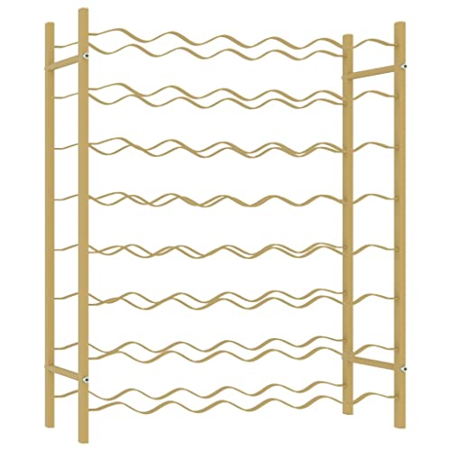 SDWEHBJ Weinregal für 48 Flaschen, klein Flaschenregal, Weinständer mit 8 Ebenen, Getränkeregal für Küche, Esszimmer, Wohnzimmer, 64x22x80 cm Golden Metall SDWEHBJ Weinregal für 48 Flaschen, klein Flaschenregal, Weinständer mit 8 Ebenen, Getränkeregal für Küche, Esszimmer, Wohnzimmer, 64x22x80 cm Golden Metall von SDWEHBJ