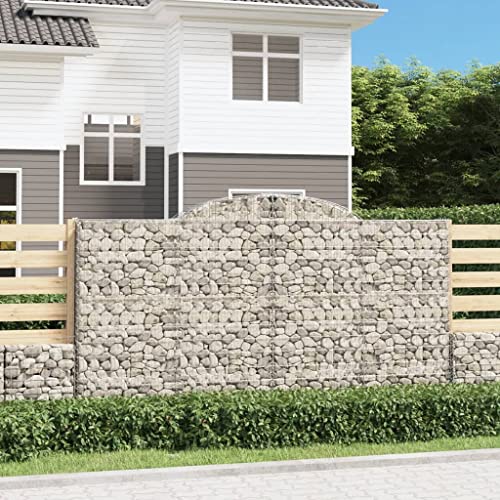2er-Set Gabione mit Hochbogen Steinkorb Drahtkorb Gabionenkorb Drahtzaun engmaschigem Gitter Gartendeko Pflanzenwand, 300x30x160/180 cm Verzinktes Eisen 2er-Set Gabione mit Hochbogen Steinkorb Drahtkorb Gabionenkorb Drahtzaun engmaschigem Gitter Gartendeko Pflanzenwand, 300x30x160/180 cm Verzinktes Eisen von SDWEHO7