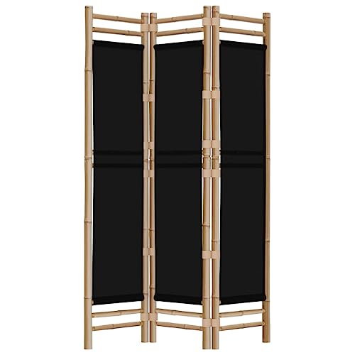 3-teilig Paravent Innen Room Divider Sichtschutz Wall Raumteiler Stehend Trennwand Spanische Wand Sichtschutzwand Wohnzimmer, 120 cm Bambus und Canvas von SDWEHO7