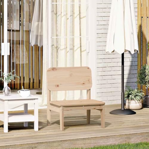 Gartenstuhl, Freizeitstuhl, Outdoor Stühle für Balkon, Terrasse, Garten, Robust und langlebig, 60 x 52,5 x 72 cm Massivholz Kiefer von SDWEHO7