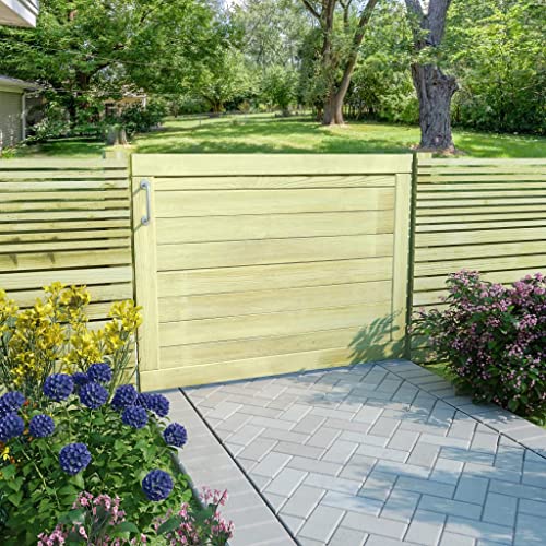 Gartentor, Terrasse Hof Einfahrtstor, Holzgartentor, Gartenpforte, Witterungs- und verrottungsbeständig, 100 x 3 x 75 cm grün Imprägniertes Kiefernholz von SDWEHO7