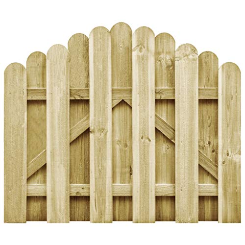 Gartentor, Zauntor Eingangstor für den Garten Terrasse oder Hof, Witterungs- und verrottungsbeständig, 100 x 3 x 75 cm grün Imprägniertes Kiefernholz von SDWEHO7