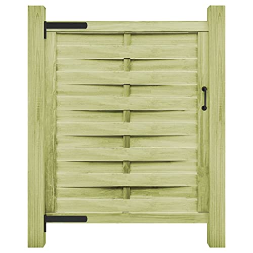 Gartentor, Zauntor Eingangstor für den Garten Terrasse oder Hof, Witterungs- und verrottungsbeständig, 100 x 4 x 125 cm Grün Imprägniertes Kiefernholz von SDWEHO7