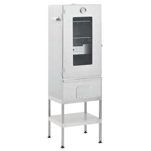 Räucherofen mit S-förmige Haken & Tisch, Räucherschrank mit Sichtfenster & Thermometer, Rostfrei, Robust und langlebig, 44,5 x 29 x 83 cm Verzinkter Stahl Räucherofen mit S-förmige Haken & Tisch, Räucherschrank mit Sichtfenster & Thermometer, Rostfrei, Robust und langlebig, 44,5 x 29 x 83 cm Verzinkter Stahl von SDWEHO7