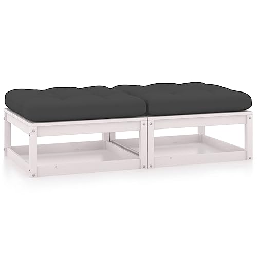 SDWEHO7 2er-Set Garten Hocker mit Auflagen, Outdoor Sitzfläche Balkon Lounge Sitzhocker Fußhocker Fußablage Fußstütze Gartenmöbel, Massivholz Kiefer SDWEHO7 2er-Set Garten Hocker mit Auflagen, Outdoor Sitzfläche Balkon Lounge Sitzhocker Fußhocker Fußablage Fußstütze Gartenmöbel, Massivholz Kiefer von SDWEHO7