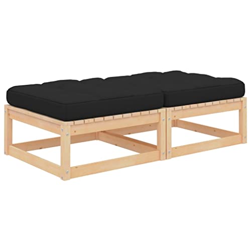 SDWEHO7 2er-Set Gartenhocker Sitzhocker Outdoor Modular Hocker Fußhocker Lounge Hocker Fußhocker Gartenmöbel mit Kissen, Massivholz Kiefer SDWEHO7 2er-Set Gartenhocker Sitzhocker Outdoor Modular Hocker Fußhocker Lounge Hocker Fußhocker Gartenmöbel mit Kissen, Massivholz Kiefer von SDWEHO7