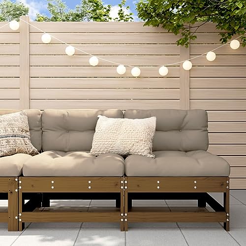 SDWEHO7 2er-Set Gartensofa, 2-Sitzer Lounge Sofa Outdoor Gartenmöbel Mittelsofa Terrassensofa Gartenbank Gartenlounge Sofa, Honigbraun Massivholz Kiefer SDWEHO7 2er-Set Gartensofa, 2-Sitzer Lounge Sofa Outdoor Gartenmöbel Mittelsofa Terrassensofa Gartenbank Gartenlounge Sofa, Honigbraun Massivholz Kiefer von SDWEHO7