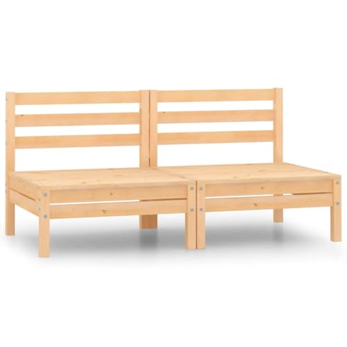 SDWEHO7 2er-Set Gartensofa, 2-Sitzer Lounge Sofa Outdoor Gartenmöbel Mittelsofa Terrassensofa Gartenbank Gartenlounge Sofa, Massivholz Kiefer SDWEHO7 2er-Set Gartensofa, 2-Sitzer Lounge Sofa Outdoor Gartenmöbel Mittelsofa Terrassensofa Gartenbank Gartenlounge Sofa, Massivholz Kiefer von SDWEHO7