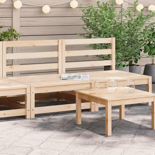 SDWEHO7 2er-Set Gartensofa Lounge Sofa Outdoor Gartenmöbel ohne Armlehnen Gartenstuhl Terrassensofa Gartenlounge Sofa, 70x70x67 cm Massivholz Kiefer von SDWEHO7