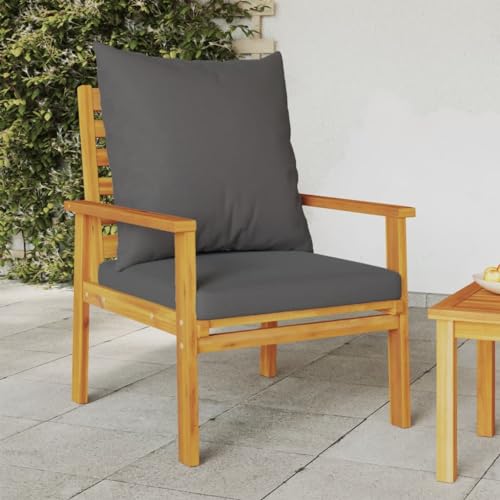 SDWEHO7 2er-Set Gartenstühle Outdoor Stuhl mit Auflagen, Gartenstuhl Esszimmerstuhl Balkon Terrasse Sessel Bistrostuhl, Massivholz Akazie SDWEHO7 2er-Set Gartenstühle Outdoor Stuhl mit Auflagen, Gartenstuhl Esszimmerstuhl Balkon Terrasse Sessel Bistrostuhl, Massivholz Akazie von SDWEHO7