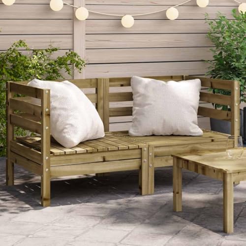 SDWEHO7 2er-Set Outdoor Ecksofas, 2-Sitzer Lounge Sofa Gartensofa Einzelsofa Terrassensofa Gartenlounge Sofa Gartenmöbel, Kiefernholz Imprägniert SDWEHO7 2er-Set Outdoor Ecksofas, 2-Sitzer Lounge Sofa Gartensofa Einzelsofa Terrassensofa Gartenlounge Sofa Gartenmöbel, Kiefernholz Imprägniert von SDWEHO7