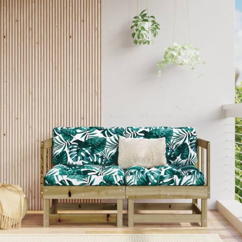 SDWEHO7 2er-Set Outdoor Ecksofas, 2-Sitzer Lounge Sofa Gartensofa Einzelsofa Terrassensofa Gartenlounge Sofa Gartenmöbel, Kiefernholz Imprägniert SDWEHO7 2er-Set Outdoor Ecksofas, 2-Sitzer Lounge Sofa Gartensofa Einzelsofa Terrassensofa Gartenlounge Sofa Gartenmöbel, Kiefernholz Imprägniert von SDWEHO7