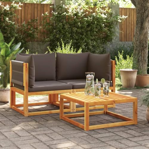 SDWEHO7 2er-Set Outdoor Ecksofas, 2-Sitzer Lounge Sofa mit Auflagen, Gartensofa Einzelsofa Terrassensofa Gartenlounge Sofa Gartenmöbel, Massivholz Akazie SDWEHO7 2er-Set Outdoor Ecksofas, 2-Sitzer Lounge Sofa mit Auflagen, Gartensofa Einzelsofa Terrassensofa Gartenlounge Sofa Gartenmöbel, Massivholz Akazie von SDWEHO7