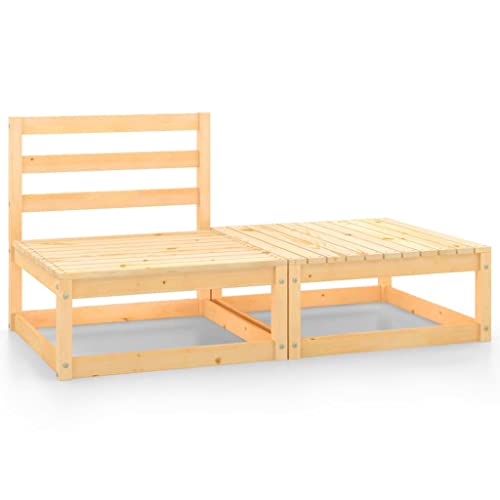 SDWEHO7 2er-Set Outdoor Sitzgruppe Balkon Lounge Möbel Outdoor Gartensofa Gartenmöbel Set Massivholz Kiefer SDWEHO7 2er-Set Outdoor Sitzgruppe Balkon Lounge Möbel Outdoor Gartensofa Gartenmöbel Set Massivholz Kiefer von SDWEHO7