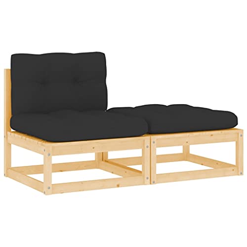 SDWEHO7 2er-Set Outdoor Sitzgruppe Balkon Lounge Möbel Outdoor Gartensofa Gartenmöbel Set mit Auflagen Kiefer Massivholz SDWEHO7 2er-Set Outdoor Sitzgruppe Balkon Lounge Möbel Outdoor Gartensofa Gartenmöbel Set mit Auflagen Kiefer Massivholz von SDWEHO7