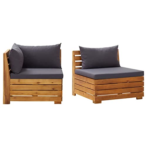 SDWEHO7 2er-Set Outdoor Sitzgruppe Balkon Lounge Möbel Outdoor Gartensofa Gartenmöbel Set mit Auflagen Massivholz Akazie SDWEHO7 2er-Set Outdoor Sitzgruppe Balkon Lounge Möbel Outdoor Gartensofa Gartenmöbel Set mit Auflagen Massivholz Akazie von SDWEHO7