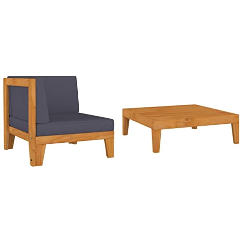 SDWEHO7 2er-Set Outdoor Sitzgruppe Balkon Lounge Möbel Outdoor Gartensofa Gartenmöbel Set mit Auflagen Massivholz Akazie SDWEHO7 2er-Set Outdoor Sitzgruppe Balkon Lounge Möbel Outdoor Gartensofa Gartenmöbel Set mit Auflagen Massivholz Akazie von SDWEHO7