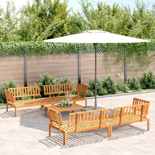 SDWEHO7 5er-Set Gartenmöbel, Outdoor Sitzgruppe mit Tisch, Balkonmöbel Balkonset Terrassenmöbel Garten Lounge Set für Terrasse Balkon, Massivholz Akazie SDWEHO7 5er-Set Gartenmöbel, Outdoor Sitzgruppe mit Tisch, Balkonmöbel Balkonset Terrassenmöbel Garten Lounge Set für Terrasse Balkon, Massivholz Akazie von SDWEHO7