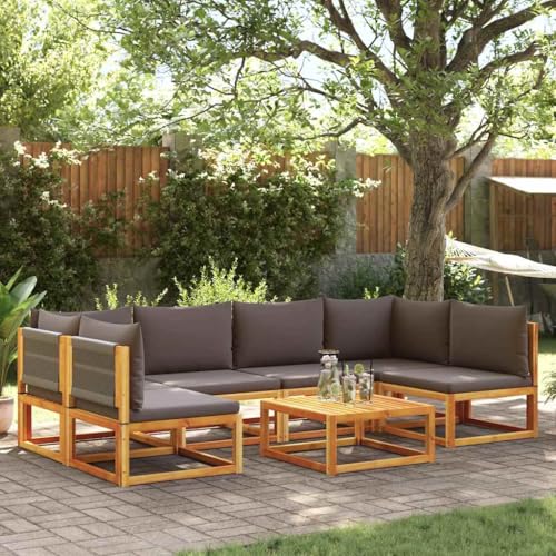 SDWEHO7 7er-Set Gartenmöbel, Outdoor Sitzgruppe mit Auflagen & Tisch, Balkonmöbel Balkonset Terrassenmöbel Garten Lounge Set, Massivholz Akazie SDWEHO7 7er-Set Gartenmöbel, Outdoor Sitzgruppe mit Auflagen & Tisch, Balkonmöbel Balkonset Terrassenmöbel Garten Lounge Set, Massivholz Akazie von SDWEHO7