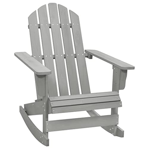 SDWEHO7 Adirondack-Schaukelstuhl, Gemütliche Gartenliege, Outdoor Stuhl für Garten, Pool, Balkon & Terrasse, Robust und langlebig, 70 x 91,5 x 92 cm Hartholz + Kiefernholz Grau SDWEHO7 Adirondack-Schaukelstuhl, Gemütliche Gartenliege, Outdoor Stuhl für Garten, Pool, Balkon & Terrasse, Robust und langlebig, 70 x 91,5 x 92 cm Hartholz + Kiefernholz Grau von SDWEHO7