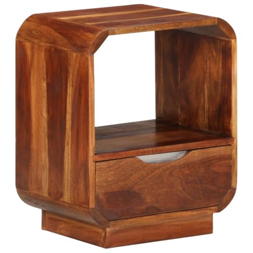 SDWEHO7 Beistellschränke, Nachttisch, Nachtschrank mit Schubladen und offenen Fächer, Telefontisch für Schlafzimmer und Wohnzimmer, Beistelltisch, Massivholz 40 x 30 x 50 cm SDWEHO7 Beistellschränke, Nachttisch, Nachtschrank mit Schubladen und offenen Fächer, Telefontisch für Schlafzimmer und Wohnzimmer, Beistelltisch, Massivholz 40 x 30 x 50 cm von SDWEHO7