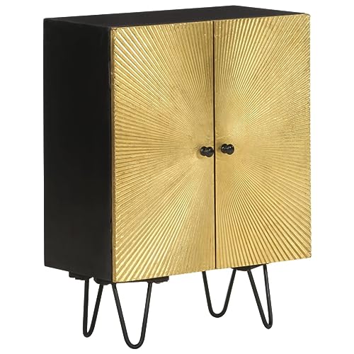 Buffet Sideboard mit 4 Fächern, Retro Beistellschrank Flurschrank Aufbewahrungsschrank für Schlafzimmer Wohnzimmer, 55x30x75 cm Massivholz Mango Buffet Sideboard mit 4 Fächern, Retro Beistellschrank Flurschrank Aufbewahrungsschrank für Schlafzimmer Wohnzimmer, 55x30x75 cm Massivholz Mango von SDWEHO7