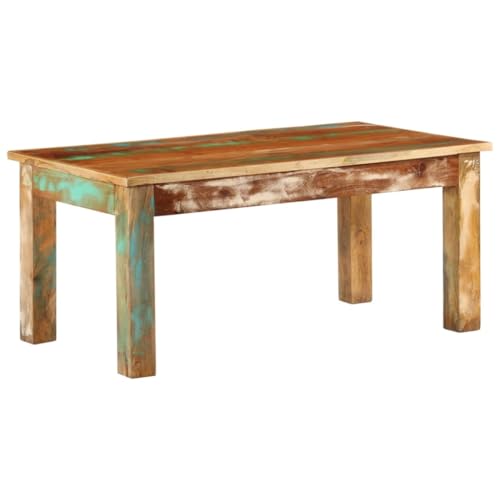 SDWEHO7 Couchtisch, Beistelltisch, Sofatisch, Kaffeetisch, Teetisch Tisch für Wohnzimmer, Büro, Schlafzimmer, Hohe Witterungsbeständigkeit, 100x55x45 cm Altholz Massiv von SDWEHO7