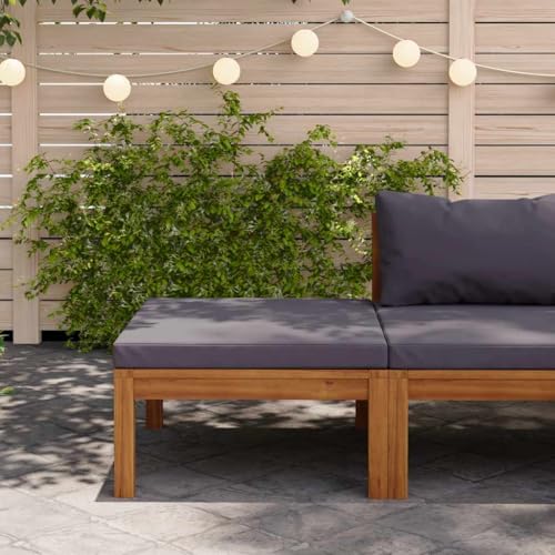 SDWEHO7 Garten Hocker mit Auflage, Outdoor Sitzfläche Balkon Lounge Sitzhocker Fußhocker Fußablage Fußstütze Gartenmöbel, Akazie Massivholz SDWEHO7 Garten Hocker mit Auflage, Outdoor Sitzfläche Balkon Lounge Sitzhocker Fußhocker Fußablage Fußstütze Gartenmöbel, Akazie Massivholz von SDWEHO7