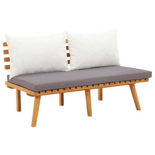 SDWEHO7 Gartenbank 2-Sitzer Sitzbank Outdoor Ruhebank Balkon Bank Garten-Möbel mit Kissen 115 cm Massivholz Akazie SDWEHO7 Gartenbank 2-Sitzer Sitzbank Outdoor Ruhebank Balkon Bank Garten-Möbel mit Kissen 115 cm Massivholz Akazie von SDWEHO7