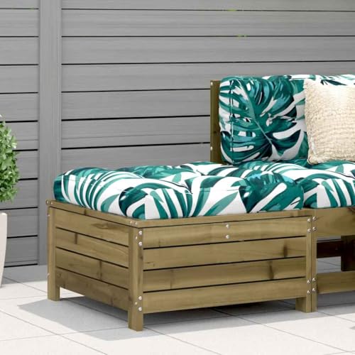SDWEHO7 Gartenhocker Sitzhocker Outdoor Modular Hocker Fußhocker Lounge Hocker Fußhocker 62x63,5x32 cm Kiefernholz Imprägniert von SDWEHO7