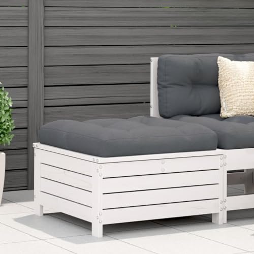 SDWEHO7 Gartenhocker Sitzhocker Outdoor Modular Hocker Fußhocker Lounge Hocker Fußhocker Weiß 62x63,5x32 cm Massivholz Kiefer SDWEHO7 Gartenhocker Sitzhocker Outdoor Modular Hocker Fußhocker Lounge Hocker Fußhocker Weiß 62x63,5x32 cm Massivholz Kiefer von SDWEHO7