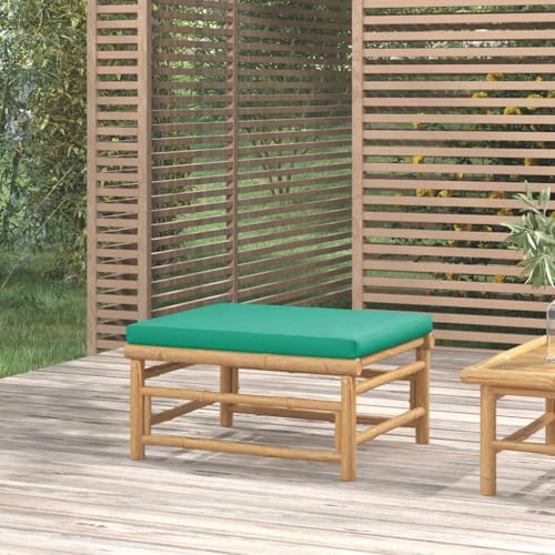 SDWEHO7 Gartenhocker Sitzhocker Outdoor Modular Hocker Fußhocker Lounge Hocker Fußhocker mit Grünem Kissen Bambus SDWEHO7 Gartenhocker Sitzhocker Outdoor Modular Hocker Fußhocker Lounge Hocker Fußhocker mit Grünem Kissen Bambus von SDWEHO7