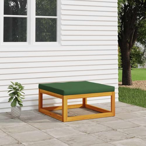 SDWEHO7 Gartenhocker Sitzhocker Outdoor Modular Hocker Fußhocker Lounge Hocker Fußhocker mit Grünem Kissen Massivholz Akazie SDWEHO7 Gartenhocker Sitzhocker Outdoor Modular Hocker Fußhocker Lounge Hocker Fußhocker mit Grünem Kissen Massivholz Akazie von SDWEHO7