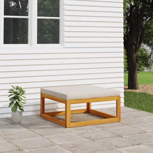 SDWEHO7 Gartenhocker Sitzhocker Outdoor Modular Hocker Fußhocker Lounge Hocker Fußhocker mit Hellgrauen Kissen Massivholz Akazie SDWEHO7 Gartenhocker Sitzhocker Outdoor Modular Hocker Fußhocker Lounge Hocker Fußhocker mit Hellgrauen Kissen Massivholz Akazie von SDWEHO7