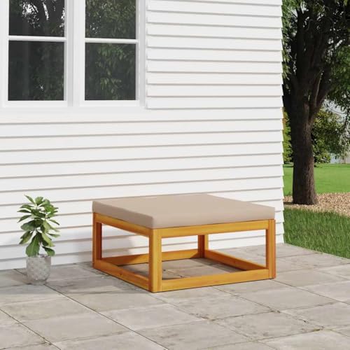 SDWEHO7 Gartenhocker Sitzhocker Outdoor Modular Hocker Fußhocker Lounge Hocker Fußhocker mit Kissen Taupe Massivholz Akazie SDWEHO7 Gartenhocker Sitzhocker Outdoor Modular Hocker Fußhocker Lounge Hocker Fußhocker mit Kissen Taupe Massivholz Akazie von SDWEHO7