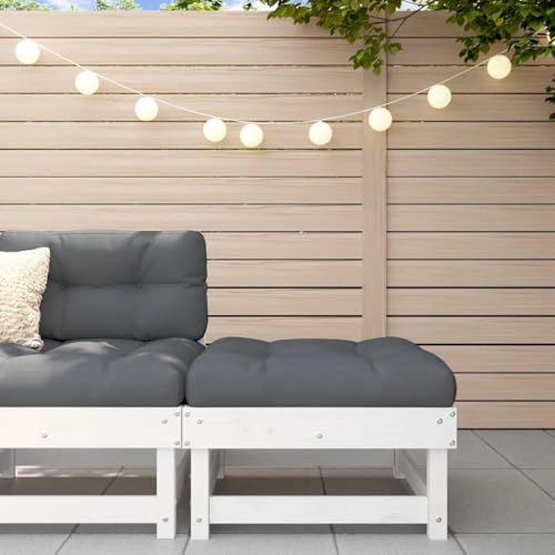 SDWEHO7 Gartenhocker Sitzhocker Outdoor Modular Hocker Fußhocker Lounge Hocker Fußhocker mit Kissen Weiß Massivholz Kiefer SDWEHO7 Gartenhocker Sitzhocker Outdoor Modular Hocker Fußhocker Lounge Hocker Fußhocker mit Kissen Weiß Massivholz Kiefer von SDWEHO7