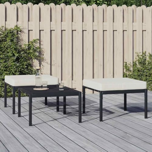 SDWEHO7 Gartenhocker Sitzhocker Outdoor Modular Hocker Fußhocker Lounge Hocker Fußhocker mit Sandfarbigen Kissen 2 STK. 60x60x35 cm Stahl SDWEHO7 Gartenhocker Sitzhocker Outdoor Modular Hocker Fußhocker Lounge Hocker Fußhocker mit Sandfarbigen Kissen 2 STK. 60x60x35 cm Stahl von SDWEHO7