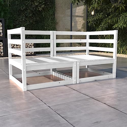 SDWEHO7 Gartensofa 2 Sitzer Lounge Sofa Outdoor Gartenmöbel Terrassensofa Gartenbank Gartenlounge Sofa Weiß Massivholz Kiefer SDWEHO7 Gartensofa 2 Sitzer Lounge Sofa Outdoor Gartenmöbel Terrassensofa Gartenbank Gartenlounge Sofa Weiß Massivholz Kiefer von SDWEHO7