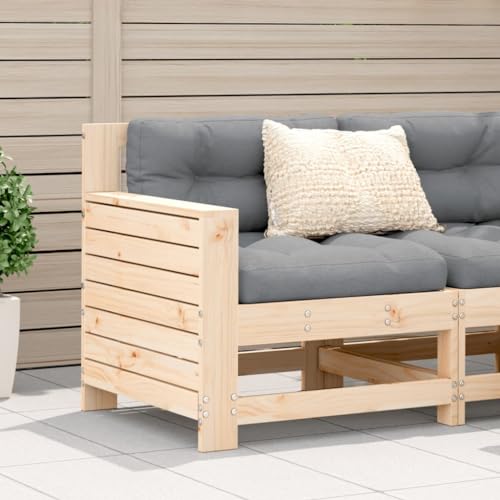 SDWEHO7 Gartensofa Lounge Sofa Outdoor Gartenmöbel Einzelsofa Gartenstuhl Terrassensofa Gartenlounge Sofa mit Armlehne und Kissen Massivholz Kiefer SDWEHO7 Gartensofa Lounge Sofa Outdoor Gartenmöbel Einzelsofa Gartenstuhl Terrassensofa Gartenlounge Sofa mit Armlehne und Kissen Massivholz Kiefer von SDWEHO7