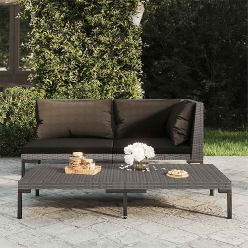 SDWEHO7 Gartensofa Lounge Sofa Outdoor Gartenmöbel Einzelsofa Gartenstuhl Terrassensofa Gartenlounge Sofa mit Kissen Halbrundes Poly Rattan SDWEHO7 Gartensofa Lounge Sofa Outdoor Gartenmöbel Einzelsofa Gartenstuhl Terrassensofa Gartenlounge Sofa mit Kissen Halbrundes Poly Rattan von SDWEHO7