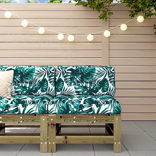 SDWEHO7 Gartensofa Lounge Sofa Outdoor Gartenmöbel Einzelsofa Mittelsofa Gartenstuhl Terrassensofa Gartenlounge Sofa mit Kissen Kiefernholz Imprägniert von SDWEHO7