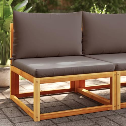 SDWEHO7 Gartensofa Lounge Sofa Outdoor Gartenmöbel ohne Armlehnen Gartenstuhl Terrassensofa Gartenlounge Sofa mit Kissen, Massivholz Akazie SDWEHO7 Gartensofa Lounge Sofa Outdoor Gartenmöbel ohne Armlehnen Gartenstuhl Terrassensofa Gartenlounge Sofa mit Kissen, Massivholz Akazie von SDWEHO7