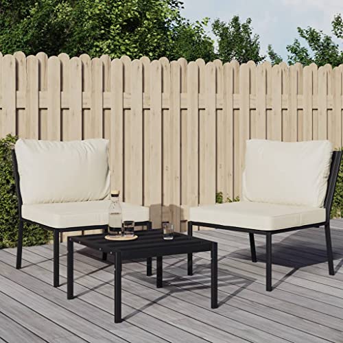 SDWEHO7 Gartenstühle 2er Set Outdoor Stuhl mit Kissen, Gartenstuhl Esszimmerstuhl Balkon Terrasse Bistrostuhl, 60x74x79 cm Stahl SDWEHO7 Gartenstühle 2er Set Outdoor Stuhl mit Kissen, Gartenstuhl Esszimmerstuhl Balkon Terrasse Bistrostuhl, 60x74x79 cm Stahl von SDWEHO7