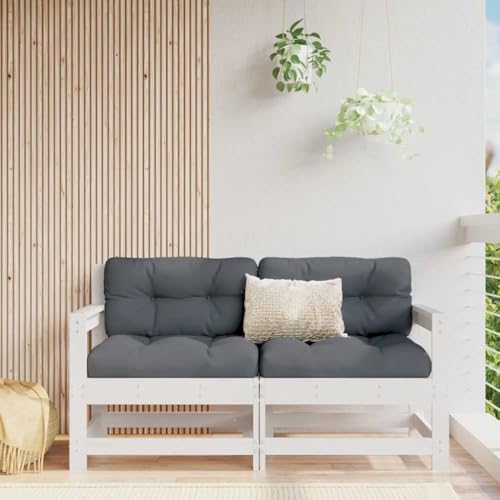 SDWEHO7 Gartenstühle 2er Set Outdoor Stuhl mit Kissen, Gartenstuhl Esszimmerstuhl Balkon Terrasse Bistrostuhl, Weiß Massivholz Kiefer SDWEHO7 Gartenstühle 2er Set Outdoor Stuhl mit Kissen, Gartenstuhl Esszimmerstuhl Balkon Terrasse Bistrostuhl, Weiß Massivholz Kiefer von SDWEHO7