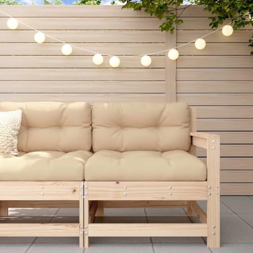SDWEHO7 Gartenstuhl Bistrostuhl Balkonstuhl Terassenstuhl Outdoor Stühl mit Kissen Massivholz Kiefer von SDWEHO7
