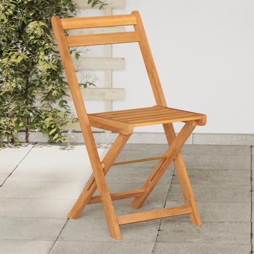 SDWEHO7 Klappbar Bistrostühle 4er Set, Freizeitstuhl, Outdoor Stühle für Balkon, Terrasse, Garten, Robust und langlebig, Leicht zu reinigen, 40 x 51 x 80 cm Massivholz Akazie SDWEHO7 Klappbar Bistrostühle 4er Set, Freizeitstuhl, Outdoor Stühle für Balkon, Terrasse, Garten, Robust und langlebig, Leicht zu reinigen, 40 x 51 x 80 cm Massivholz Akazie von SDWEHO7